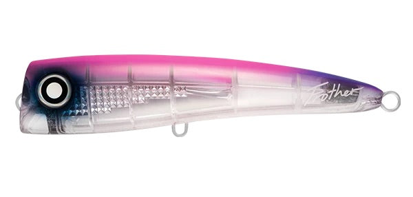 Daiwa Saltiga Frother 200mm 122g Rigged Floating Popper Lure [cl:li Clear Top Pink]