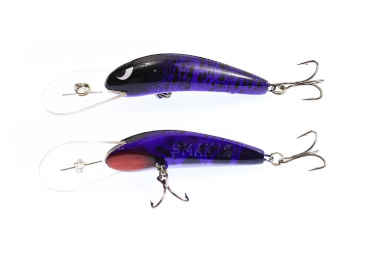 Smak Blitz Baga 100mm Deep Diver Hard Body Lure [cl:purple Rain]