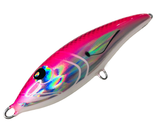 Nashy's 120mm 50g Sinking Stickbait Lure [cl:pink Bits]