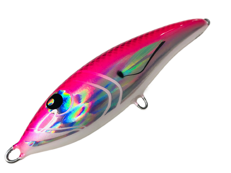 Nashy's 180mm 120g Sinking Stickbait Lure [cl:pink Bits]