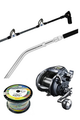 Shimano Electric Combo Forcemaster 9000 Status B/b 5'6" Pe 8-10 Pre-spooled Power Pro Braid 80lb 1050m