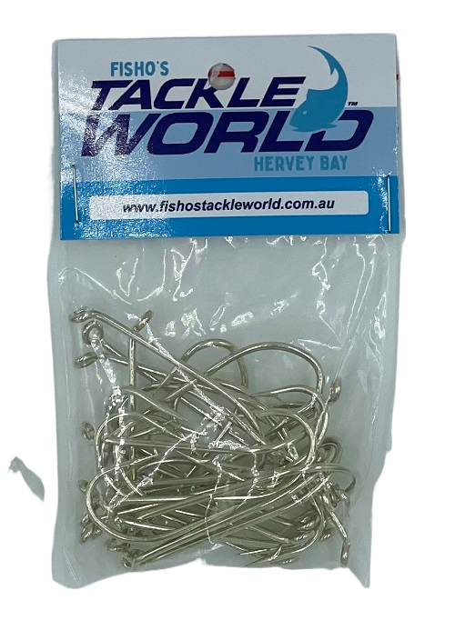 Fisho's Tackle World Heavy Duty Live Bait Bulk Hooks [sz:5/0 - 25pk]