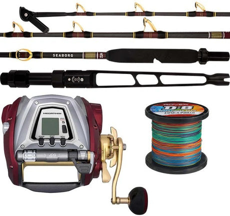 Daiwa Electric Combo Seaborg 1200mj Seaborg 60xhfd Pre-spooled X8 Braid 80lb 1200m