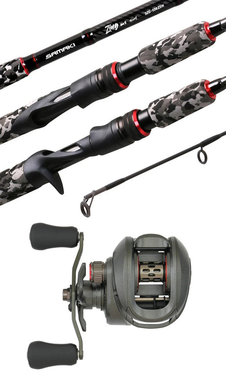 Samaki Zing Gen 3 Baitcast Combo >< [sz:szg3-602bmh/zing 100a]