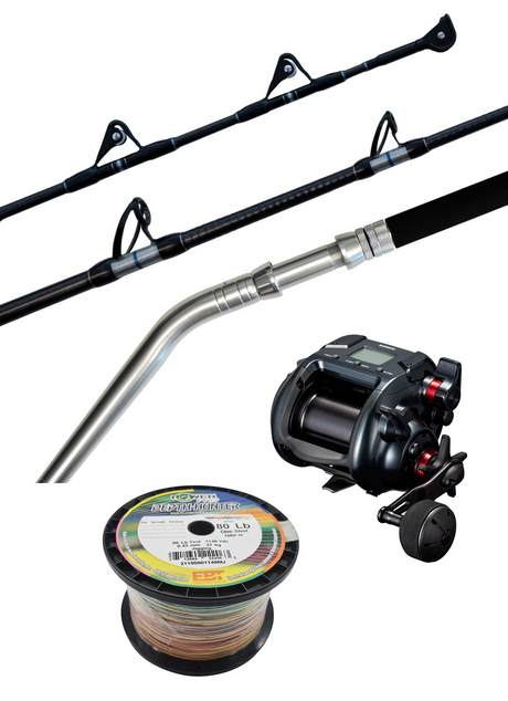 Shimano Electric Combo Plays 4000 Status B/b 5'10" Pe 3-5 Pre-spooled Power Pro Braid 80lb 450m 