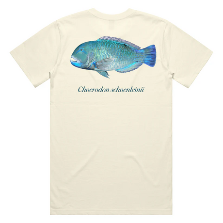 Reef Lagoon T-shirt Ss Tee Blackspot Tuskfish Natural [sz:s]