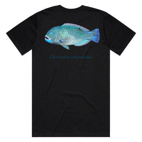 Reef Lagoon T-shirt Ss Tee Blackspot Tuskfish Black [sz:s]