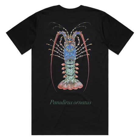 Reef Lagoon T-shirt Ss Tee Ornate Crayfish Black [sz:s]