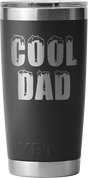 Yeti Rambler 20oz (591ml) Tumbler With Magslider Lid Engraved "cool Dad" > [cl:black]