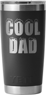 Yeti Rambler 20oz (591ml) Tumbler With Magslider Lid Engraved "cool Dad" > [cl:black]