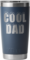 Yeti Rambler 20oz (591ml) Tumbler With Magslider Lid Engraved "cool Dad" > [cl:navy]