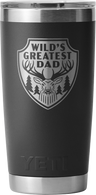Yeti Rambler 20oz (591ml) Tumbler With Magslider Lid Engraved "wild's Greatest Dad" > [cl:black]
