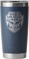 Yeti Rambler 20oz (591ml) Tumbler With Magslider Lid Engraved "wild's Greatest Dad" > [cl:navy]