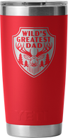 Yeti Rambler 20oz (591ml) Tumbler With Magslider Lid Engraved "wild's Greatest Dad" > [cl:rescue Red]