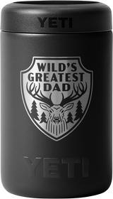 Yeti Rambler Colster Insulated (375ml) Can Cooler Engraved "wild's Greatest Dad" > [cl:black]
