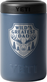 Yeti Rambler Colster Insulated (375ml) Can Cooler Engraved "wild's Greatest Dad" > [cl:navy]