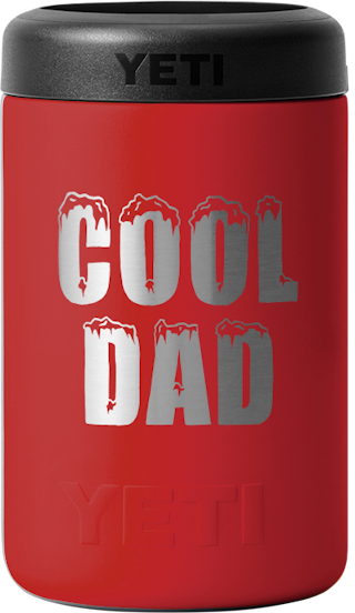 Yeti Rambler Colster Insulated (375ml) Can Cooler Engraved "cool Dad" > [cl:rescue Red]
