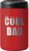 Yeti Rambler Colster Insulated (375ml) Can Cooler Engraved "cool Dad" > [cl:rescue Red]
