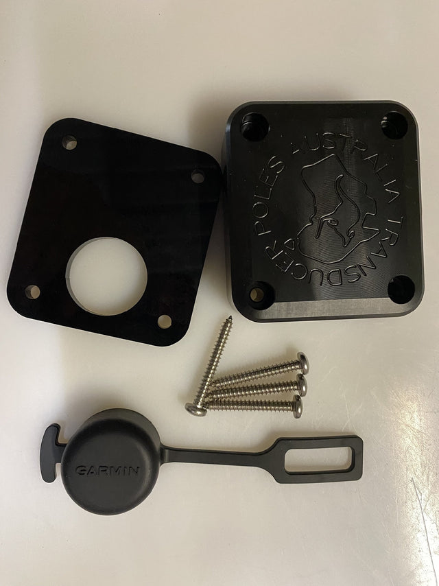 Transducer Poles Australia Garmin Power Point Kit Inc Ext Cable, Power Point Box/spacer Plate & Dust Cap