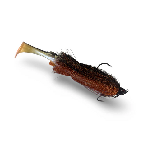 Spinwright Fluffball 220mm 1/2oz Soft Plastic Swimbait Swim-jig Lure [cl:natural Pike]