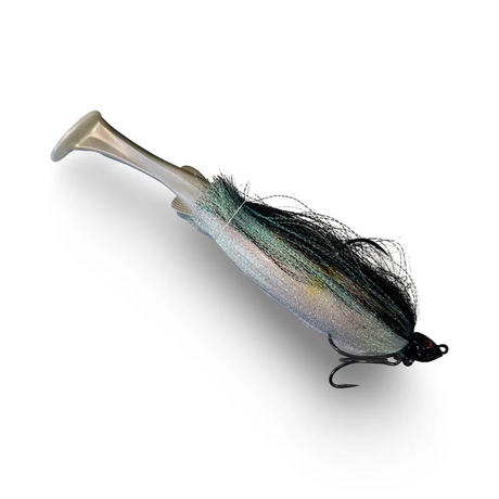 Spinwright Fluffball 220mm 1/2oz Soft Plastic Swimbait Swim-jig Lure [cl:river Ayu]