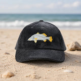 Reef Lagoon Corduroy Curved Brim Cap [cl:barramundi / Charcoal]