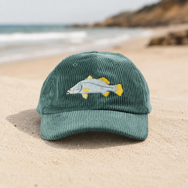 Reef Lagoon Corduroy Curved Brim Cap [cl:barramundi / Jade]