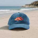 Reef Lagoon Corduroy Curved Brim Cap [cl:red Emperor / Ocean Blue]