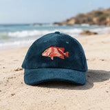 Reef Lagoon Corduroy Curved Brim Cap [cl:red Emperor / Atlantic]