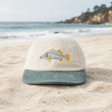 Reef Lagoon Corduroy Flat Brim Cap [cl:barramundi / Cream/sage]