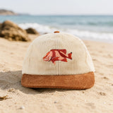 Reef Lagoon Corduroy Flat Brim Cap [cl:red Emperor / Beige/tan]