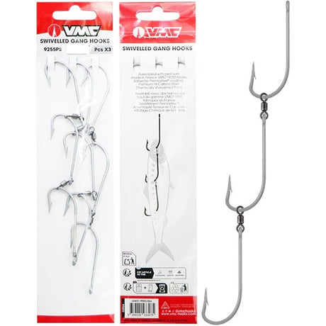 Vmc 9255ps Swivelled Gang Hooks [sz:3/0 - 3pk]