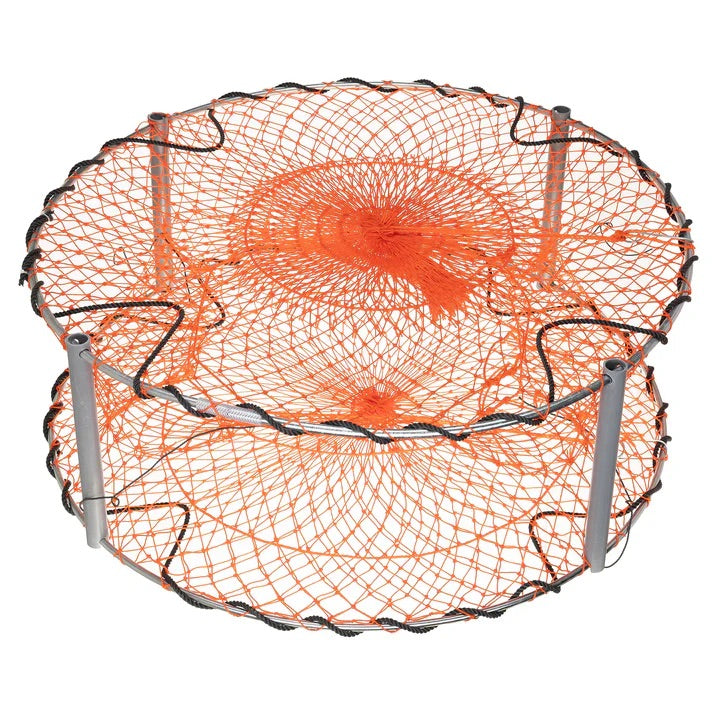Net Factory Crab Pot Deluxe Heavy Duty Round 900mm 4 Entry 2nds ><