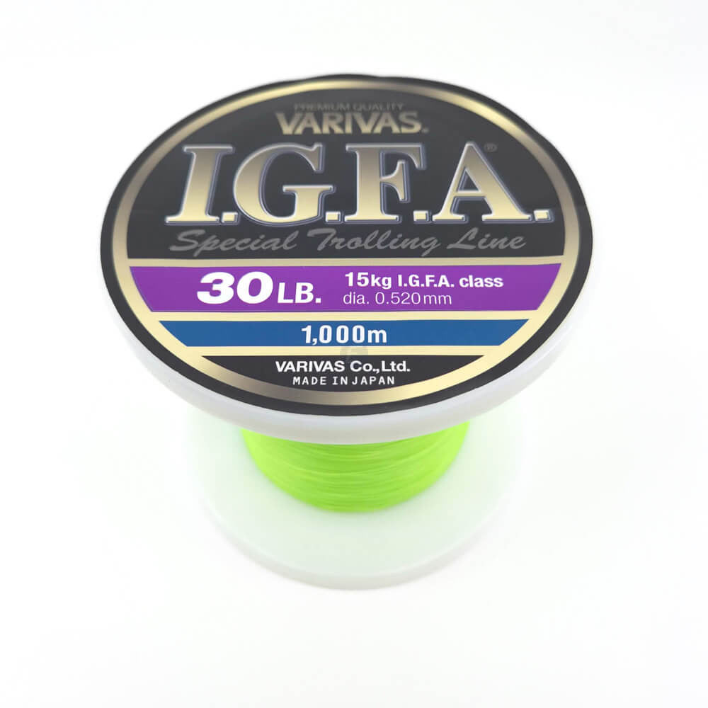Varivas Igfa Special Trolling Monofilament Fishing Line Fluoro Yellow [sz:1000m - 15kg]