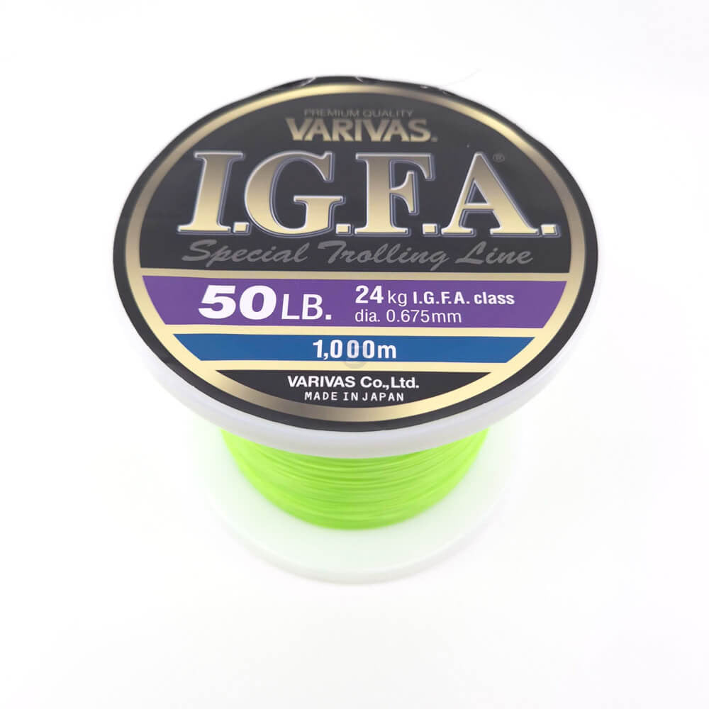 Varivas Igfa Special Trolling Monofilament Fishing Line Fluoro Yellow [sz:1000m - 24kg]