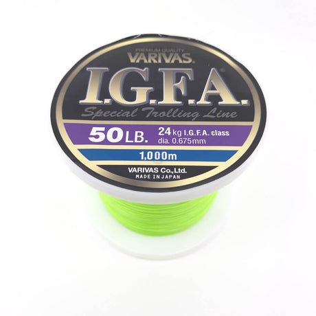 Varivas Igfa Special Trolling Monofilament Fishing Line Fluoro Yellow [sz:1000m - 24kg]