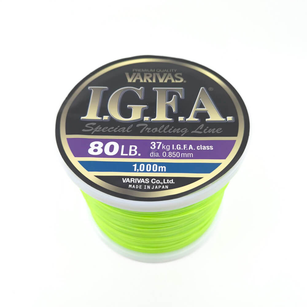 Varivas Igfa Special Trolling Monofilament Fishing Line Fluoro Yellow [sz:1000m - 37kg]