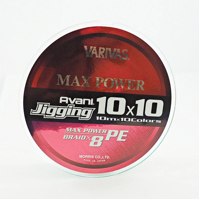 Varivas Avani Jigging 10x10 Max Power Pe X8 Braided Fishing Line Multi-coloured 600m [sz:600m - Pe 3 / 48lb]