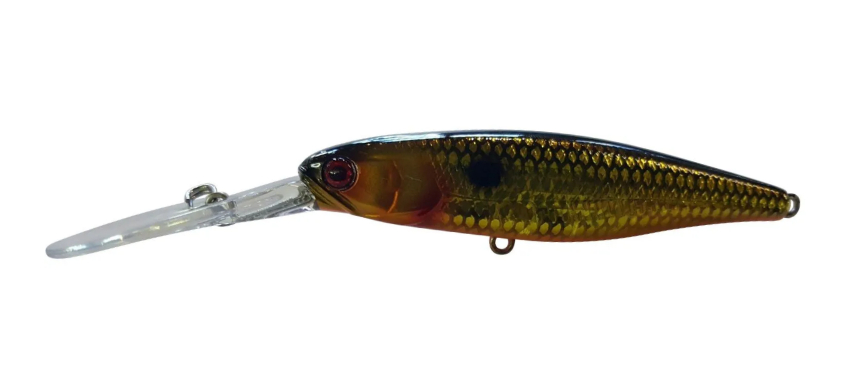 Jackall Hank Tune Squirrel 79mm 10.6g Jerkbait Hard Body Lure [cl:uroko Hl Gold/black]