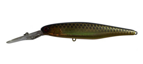 Jackall Super Squirrel 115mm 21g Jerkbait Hard Body Lure [cl:hl Spark Gold & Black]
