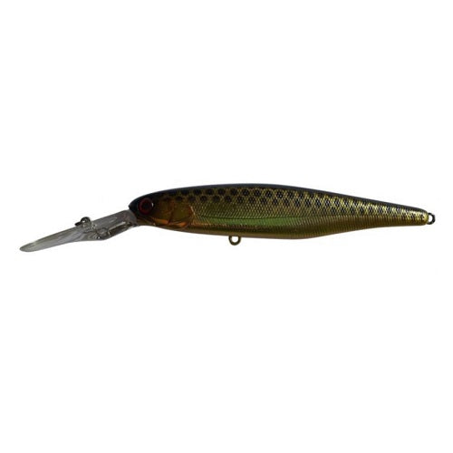 Jackall Super Squirrel Hank Tune Rattle 115mm 22g Jerkbait Hard Body Lure [cl:hl Sparkle Gold & Black]