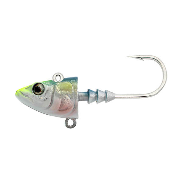 Little Jack Genuine Shape Jighead >< [sz & Cl:28g - Chart Head Glo Bell]