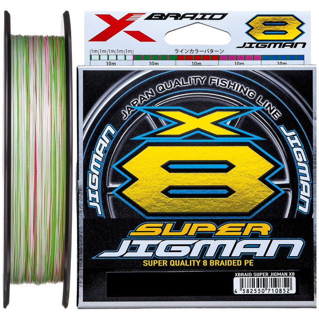 Ygk X-braid Super Jigman X8 Braided Fishing Line Multi Colour [sz:300m Pe 6 / 80lb]