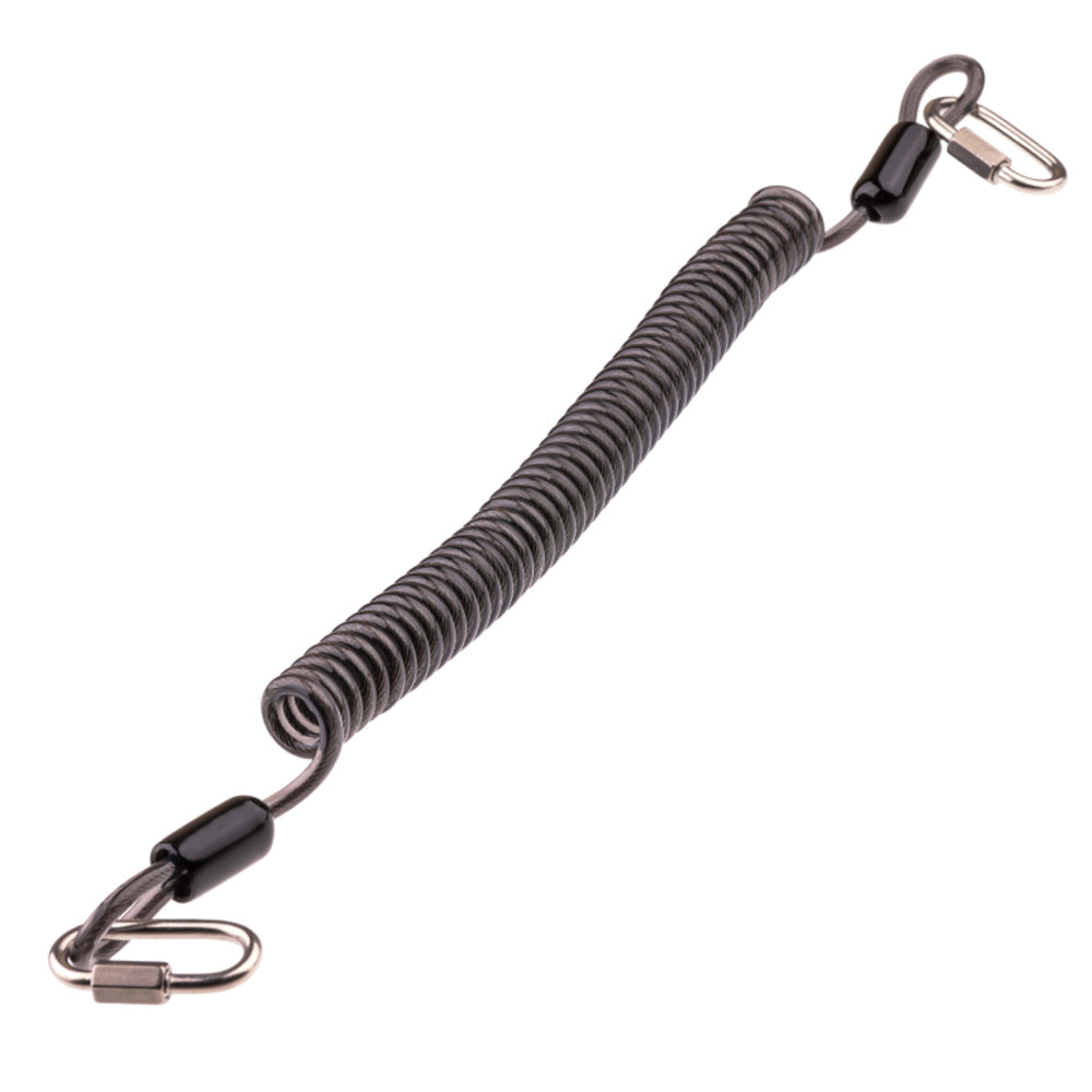 Toit Tether Black Large Coil Lanyard