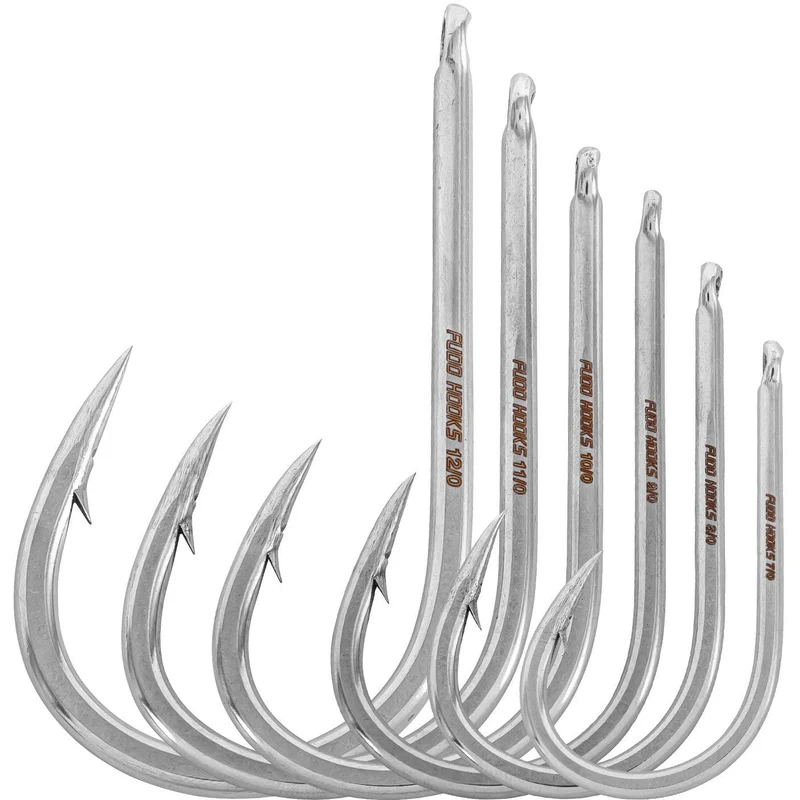 Fudo Pa'a Curved Needle Eye Game Hooks [sz:9/0 - 2pk]