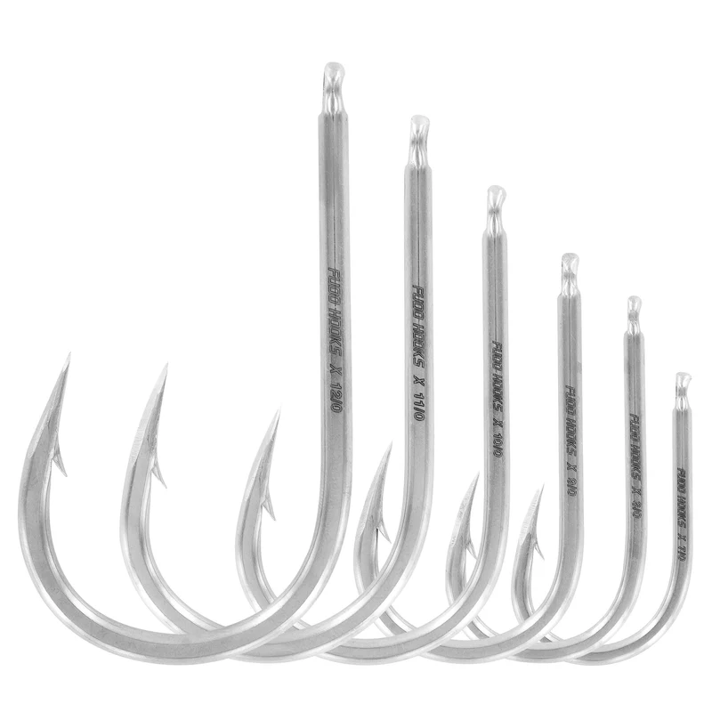 Fudo Super Ocean Kona Cut Needle Eye Game Hooks [sz:9/0 - 2pk]