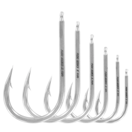 Fudo Super Ocean Kona Cut Needle Eye Game Hooks [sz:9/0 - 2pk]
