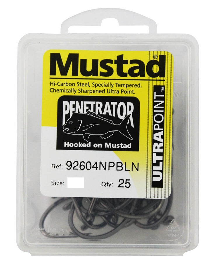 Mustad Penetrator Bulk Hooks [sz:1/0 - 25pk]