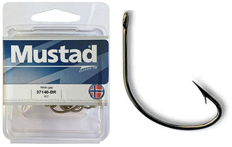 Mustad Widegape Bulk Hooks [sz:1/0 - 25pk]