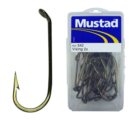 Mustad Bronze Viking Bulk Hooks [sz:2/0 - 25pk]